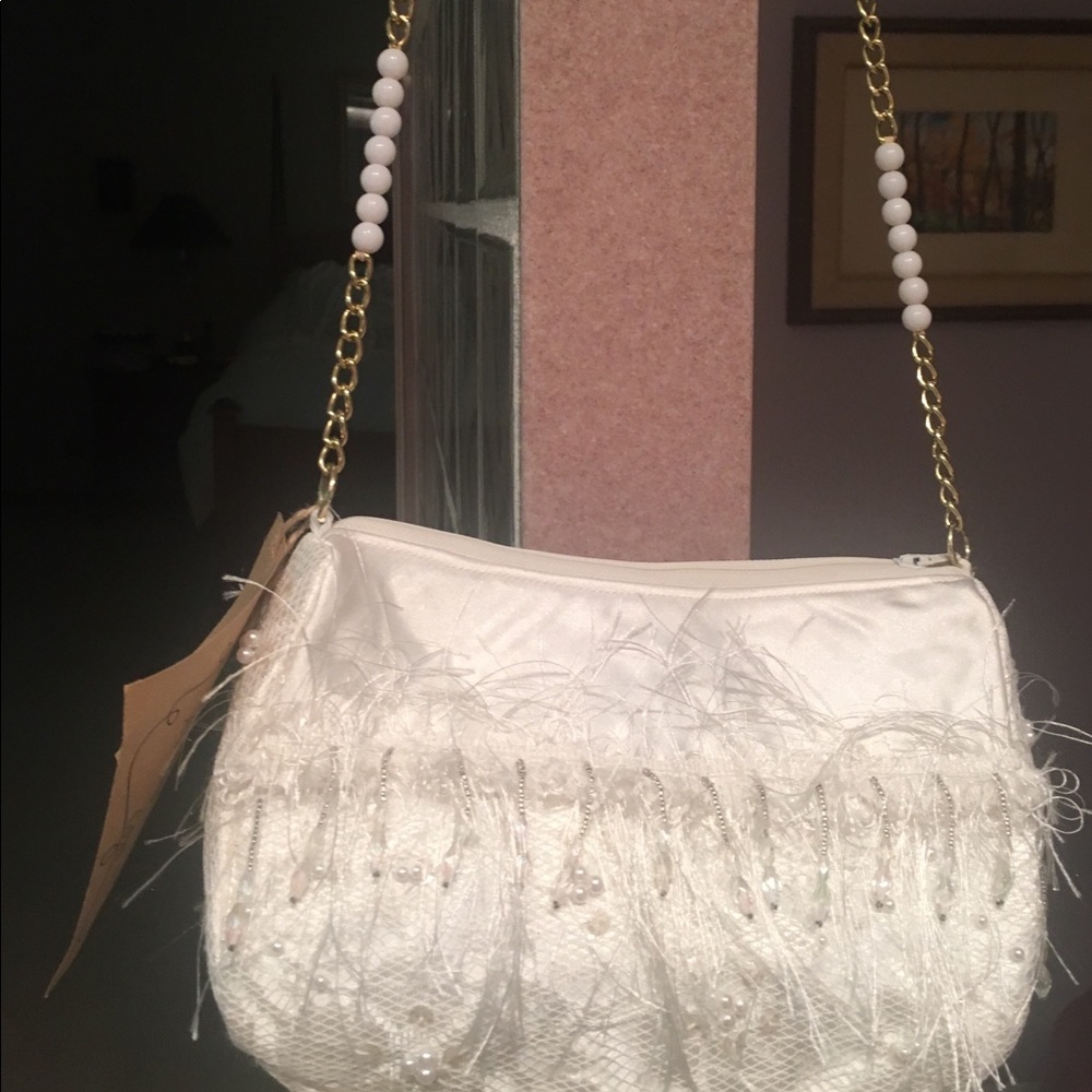 Custom made handbag from wedding dress